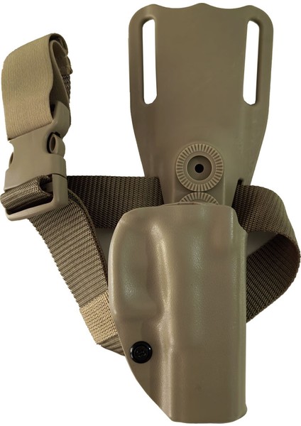 Glock 19 Kydex Içi Kadifeli Kum Alçak Platform Taşıma Kılıfı Ayarlı
