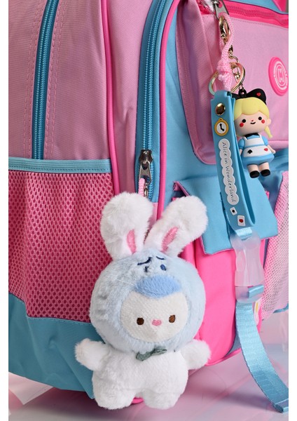 MU-5941 Papatya Desenli Okul Çanta Seti 3'lü – Sırt Çantası, Beslenme Çantası ve Kalemlik indirimleri