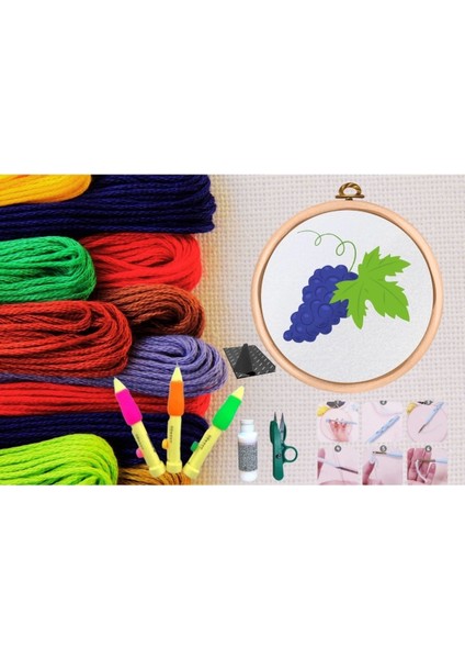 Punch Seti Nakış Seti Kasnaklı Kendin Yap Seti Seri 147