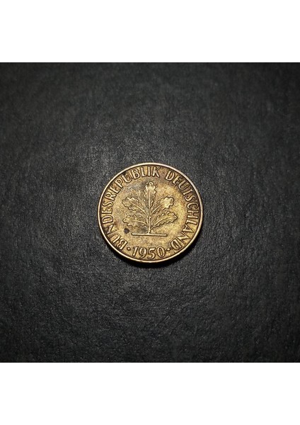 39963689901FD6FF99 1950 Almanya 5 Pfennig Çt Pirinç Kaplamalı Çelik Para fırsatları
