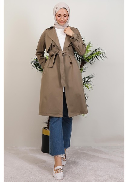 Erna Trençkot Açık Haki fiyatları