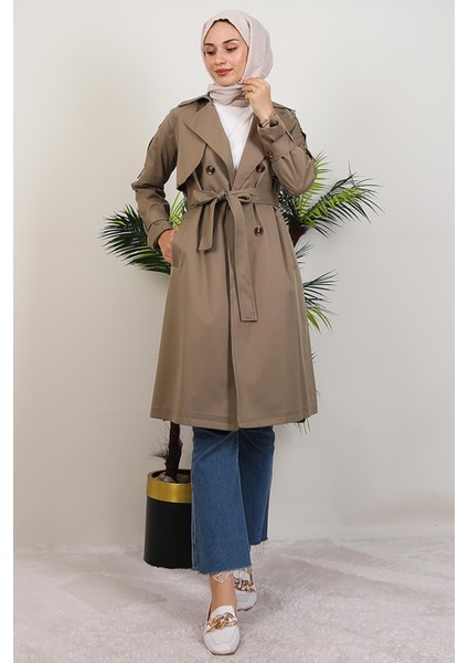 Erna Trençkot Açık Haki fırsatları