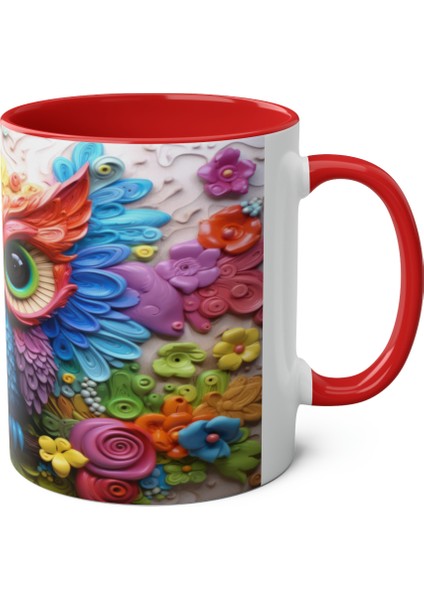 Baykuş Desenli Baskılı Kupa fırsatları