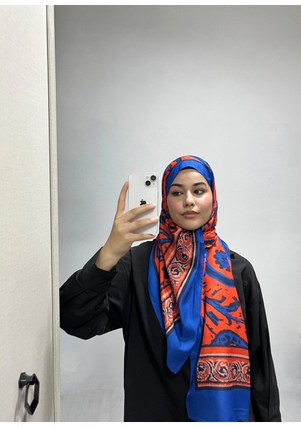 Etnik Desen Turuncu Renk Soft Pamuk Şal fiyatları