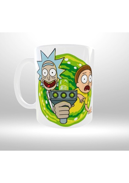 Rıck And Morty Temalı Portal Geçiş Tasarım Kupa