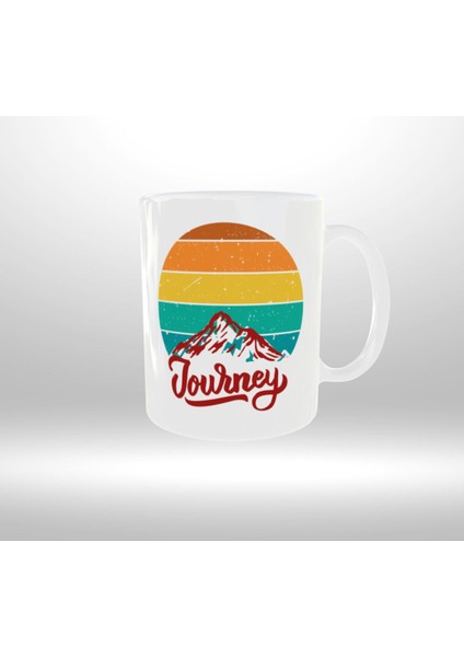 Kamp-Doğa Temalı "journey" Yazılı Retro Tasarım Kupa fiyatları