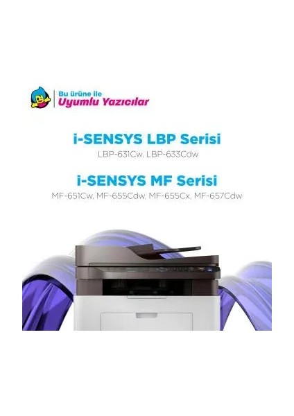 Canon CRG-067H Muadil Toner Kırmızı / LBP-631CW - LBP-633CDW - MF-651CW - MF-655CDW - MF-655CX - MF-657CDW modelleri