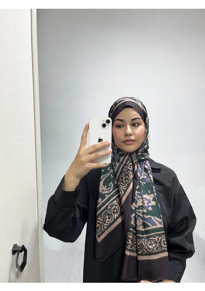 Etnik Desen Zümrüt Renk Soft Pamuk Şal fiyatları
