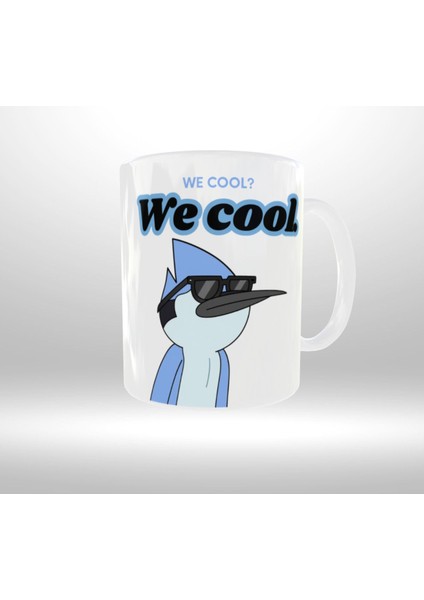 Regular Show Temalı "we Cool? We Cool" Yazılı Retro Tasarım Kupa modelleri