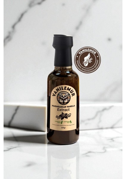 Tohumlu Vanilya Extract'ı Premium Vanilya Özütü 125GR