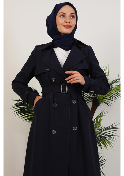 Çilay Trençkot Lacivert indirimleri