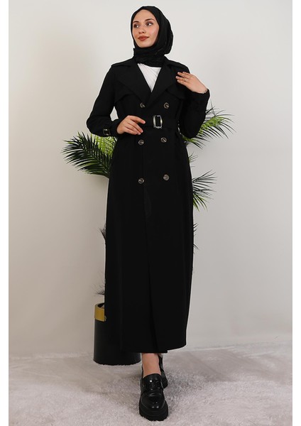 Çilay Trençkot Siyah