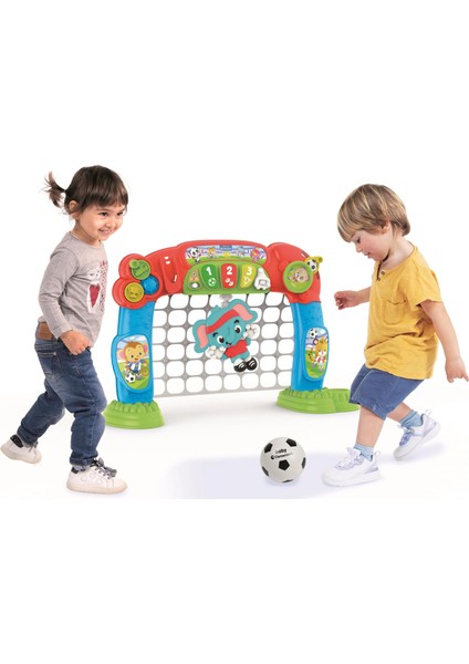 Interaktif Futbol Kalesi – Işıklı Sesli Hareketli Kaleci ve Top Seti - 58 x 14 x 46 cm fiyatları