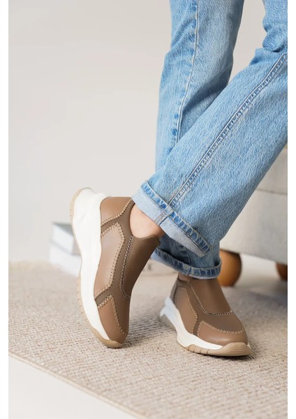 Kendy Premium Vizon Streç Detaylı Kadın Sneaker modelleri