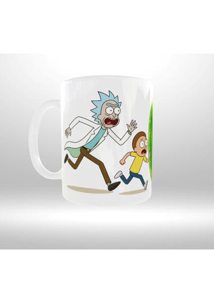 Rıck And Morty Temalı Tasarım Kupa
