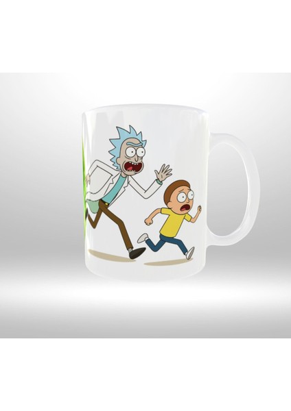 Rıck And Morty Temalı Tasarım Kupa modelleri
