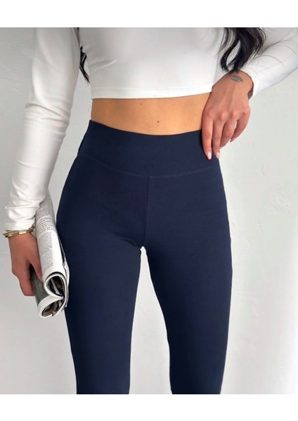 Kadın Yüksek Bel Incelten Etkili Beli Fitilli Ispanyol Paça Tayt Pantolon fiyatları