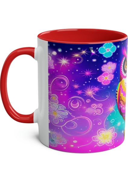 Baykuş Temalı Baskılı Kupa Bardak modelleri