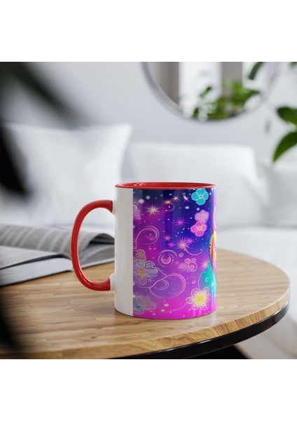 Baykuş Temalı Baskılı Kupa Bardak