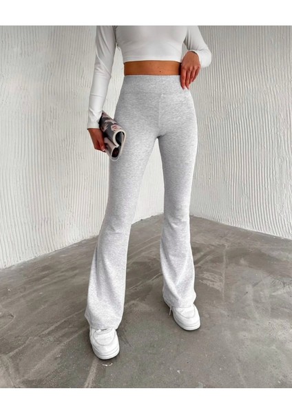 Kadın Yüksek Bel Incelten Etkili Beli Fitilli Ispanyol Paça Tayt Pantolon fiyatları