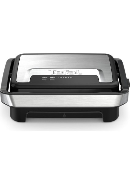 GC270D10 Inicio Compact Izgara ve Panini Makinesi – 1000W, Paslanmaz Çelik, Yapışmaz Plaka, Kompakt Tasarım