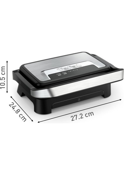 GC270D10 Inicio Compact Izgara ve Panini Makinesi – 1000W, Paslanmaz Çelik, Yapışmaz Plaka, Kompakt Tasarım indirimleri