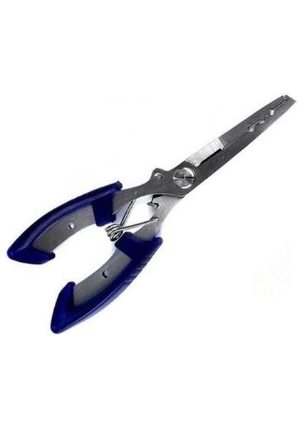 Mavi Paslanmaz Çentik Uçlu Balıkçı Jig Pensesi