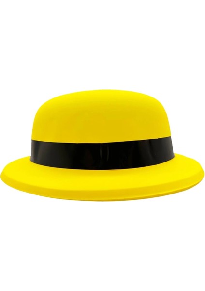 Bfs Neon Partisi Sarı Renk Melon Plastik Parti Şapkası