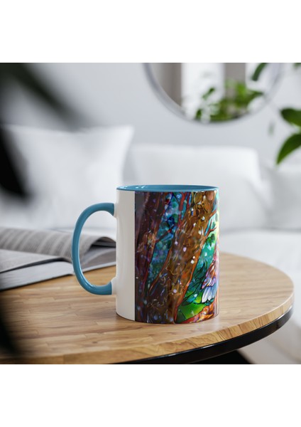 Baykuş Temalı Baskılı Kupa Bardak