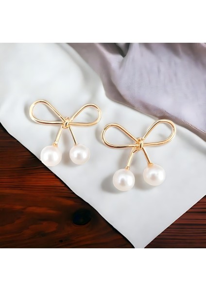 Incili Fiyonk Küpe - Kararmaz Altın Kaplama fiyatları