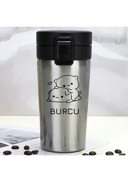 Kişiye Özel Paslanmaz Çelik 380 ml Vakumlu Bubu Dudu Baskılı Termos - Isı Yalıtımlı, Sızdırmaz Kapak fiyatları