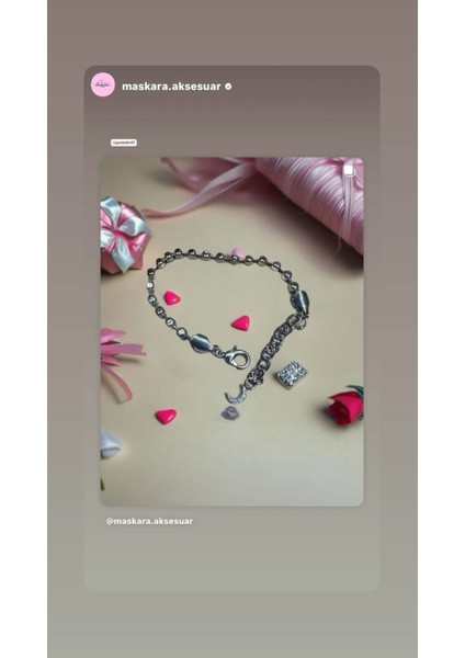 Gümüş Renk Çelik Top Şekilli Bileklik