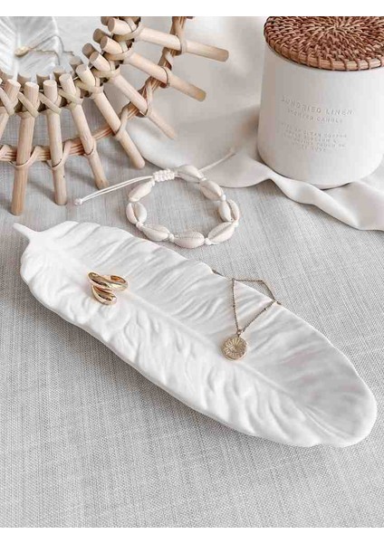 Tüy Şeklinde Dekoratif Takı Akesuar Objesi