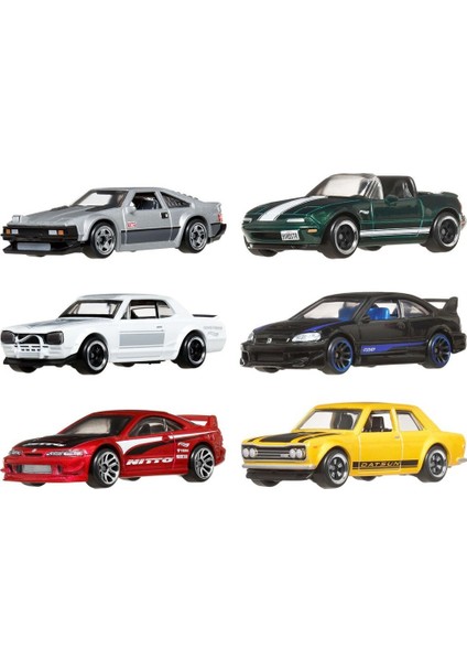 Nessiworld JBY77 Hot Wheels Japon Temalı Çoklu Arabalar