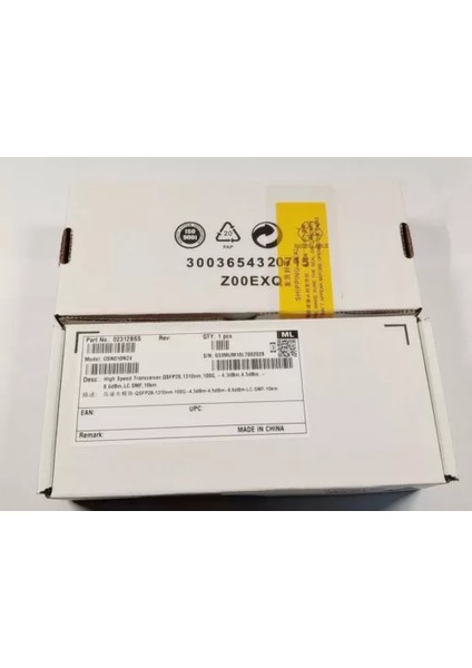 02312BSS QSFP28 100G Lr4 1310NM 10KM Lc Smf Yüksek Hızlı Fiber Optik Transceiver fiyatları