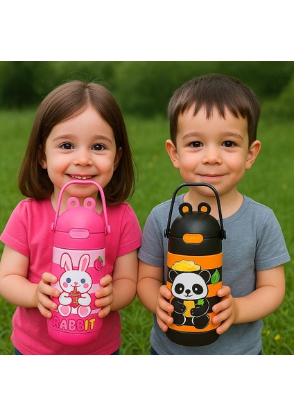 Panda Çelik Matara - Suluk - Bpa Içermez - Sızdırmaz - Eğlenceli - indirimleri