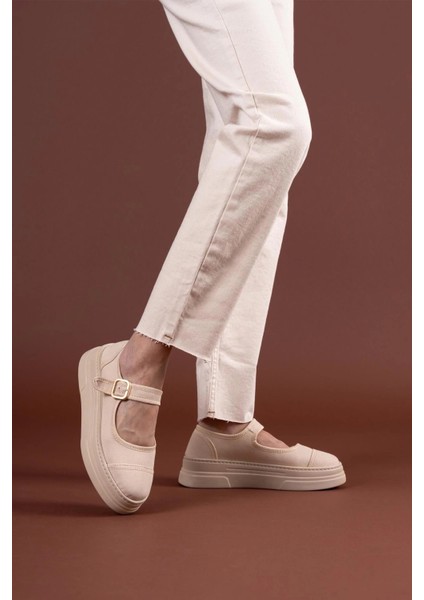 Lunni Bej Keten Spor Ayakkabı