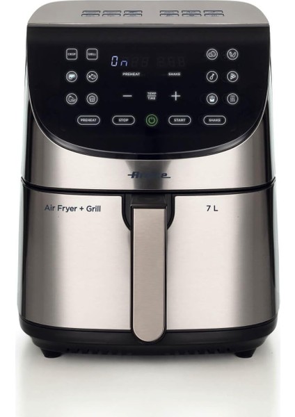 Airfryer Inox 4628/00-7 Litre Kapasiteli Geniş Sepet, Metal, 12 Program, Kurutma, Max Crispy Özelliği, Buz Çözme, Isıtma, LED Ekran,%80 Daha Az Yağlı Pişirme
