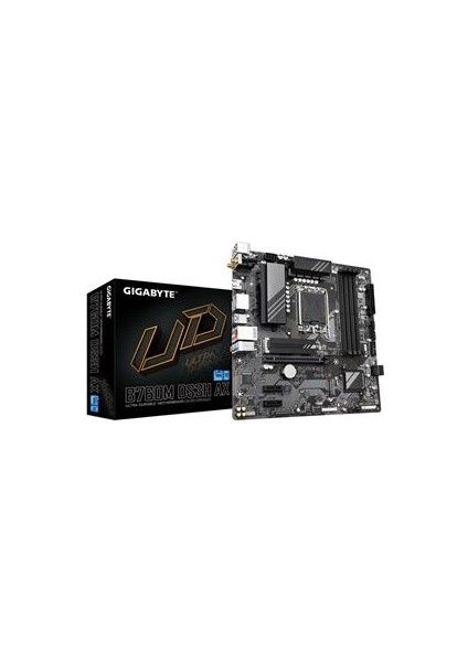 Gıgabyte B760M-DS3H-AX-2600 MHz DDR5 1700P DDR5 Matx Anakart
