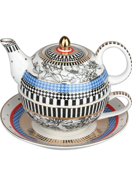 Art Maggey Bone Tek Kişilik Demlik & Fincan Seti