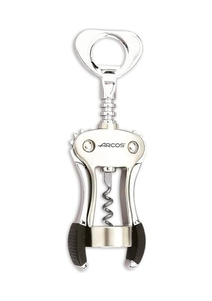 Manuel Tirbuşon 195MM Çinko Alaşımlı Şişe Açacağı Ile. Şarap ve Bira Açmak Için Kaymayan Aparat. Gümüş Rengi fiyatları