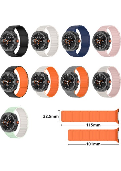 Samsung Galaxy Watch 8 40MM / 44MM / 46MM Classic Uyumlu Silikon Kordon Strap Kayış modelleri