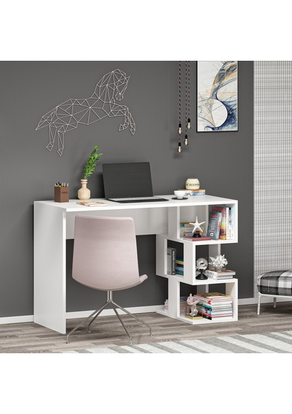 CM001B- Dardanos Çalışma Masası Beyaz