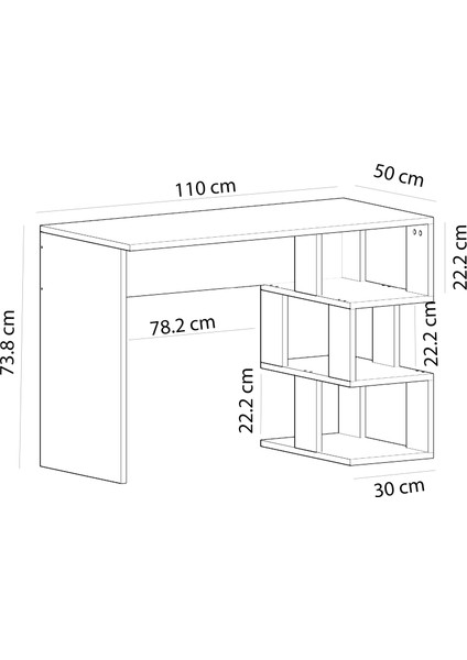 CM001B- Dardanos Çalışma Masası Beyaz indirimleri