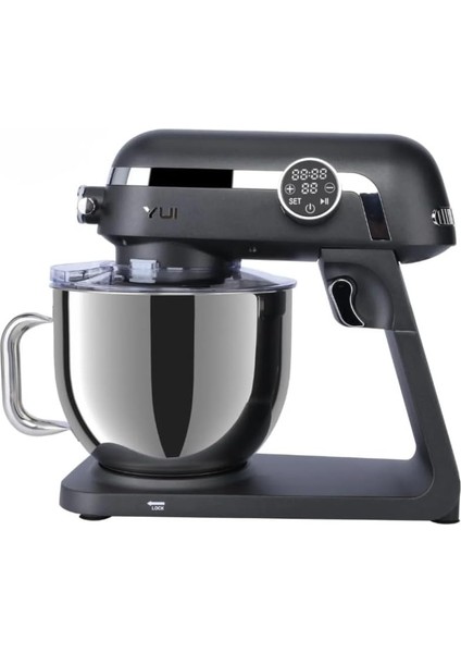 M123 Easy Chef Premium 1800W Dokunmatik Ekran Alüminyum Stand Mikser 7lt. Gri