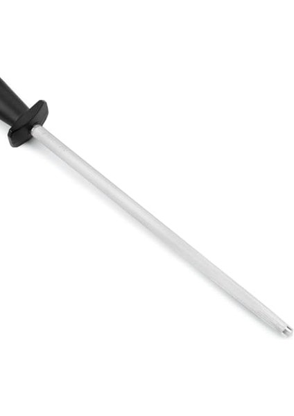 Steelas Serisi - Manuel Bıçak Bileme Çeliği - 250 mm Krom Karbon Çelik Gövde - Siyah Polipropilen Sap fiyatları