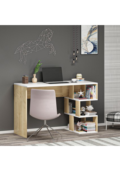CM001DB- Dardanos Çalışma Masası Safirmeşe-Beyaz