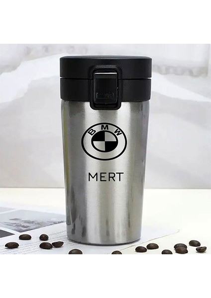 Kişiye Özel Paslanmaz Çelik 380 ml Vakumlu Araç Baskılı Termos - Isı Yalıtımlı, Sızdırmaz Kapak fiyatları