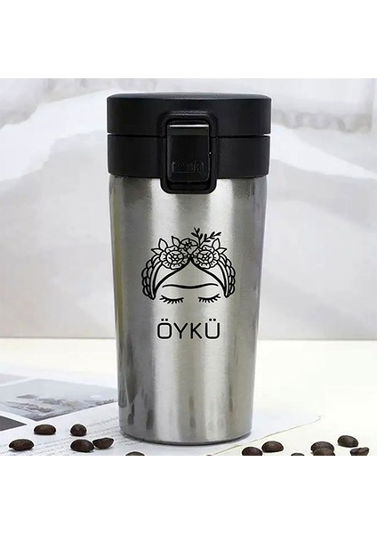 Kişiye Özel Paslanmaz Çelik 380 ml Vakumlu Frida Baskılı Termos - Isı Yalıtımlı, Sızdırmaz Kapak fiyatları