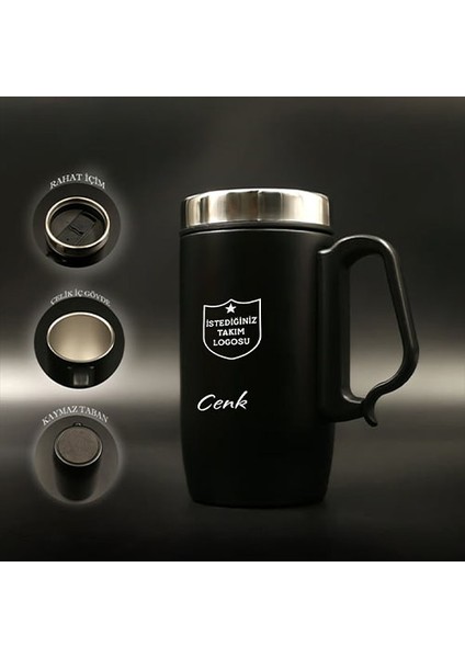 Kişiye Özel Retro Stil 240ML Vakumlu Isı Korumalı Takım Baskılı Termos Kupa modelleri